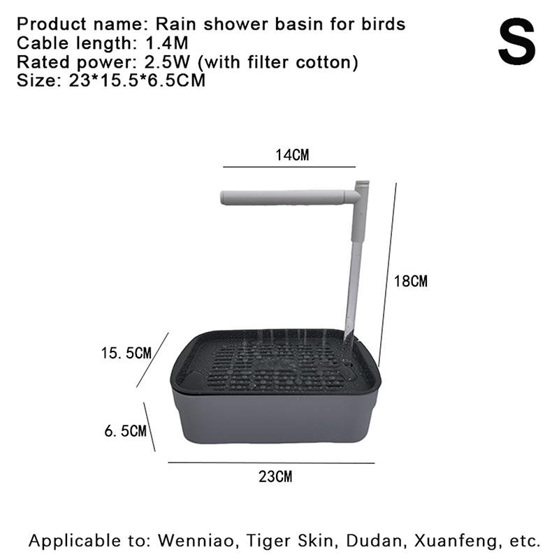Hot Sale New Automatic Parrot Bird Bath Tub USB Electric Pet Circulating Water Bathtub Shower Fountain Pet Supplies