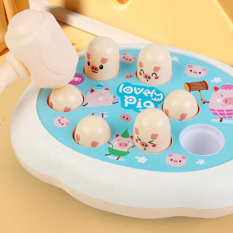 Cartoon Whac-A-Mole Montessori Baby Toy Toddler Educational Birthday Gift Animal Theme Knocking Game Parent Child Board Game Boy