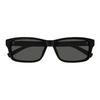 Gucci Logo Side Injection Square Sunglasses Men sunglasses Black GG1986SA001