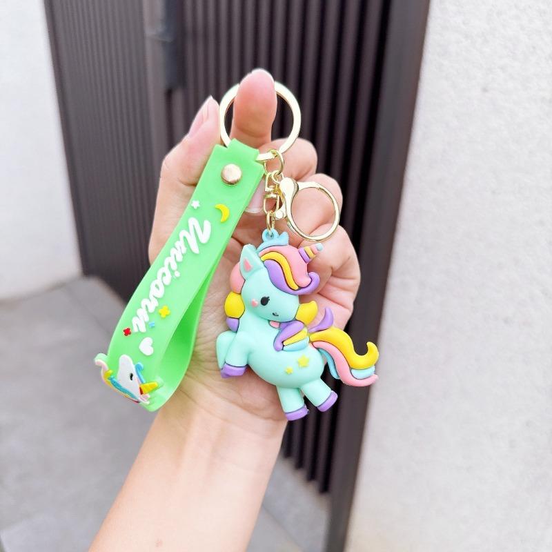 Keychain Korean Version of Creative Pendant Couple Small Gift Schoolbag Pendant Colorful Pony
