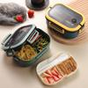 Bento Lunch Box With 2 Layers Outdoor Picnic Fruit Food Container For Indoor Outdoor