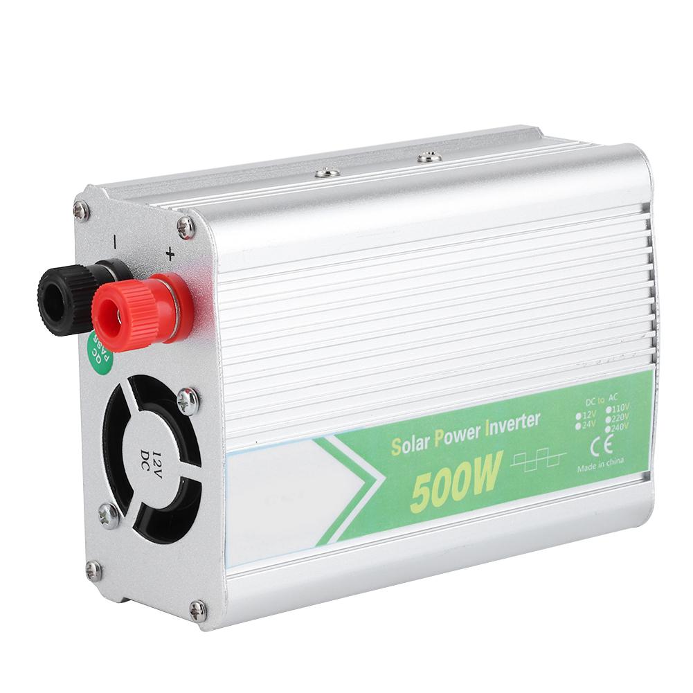 DC12V auf AC220V 500W Smart Power Converter LED Mehrfachschutz Sicherheit Auto Wechselrichter