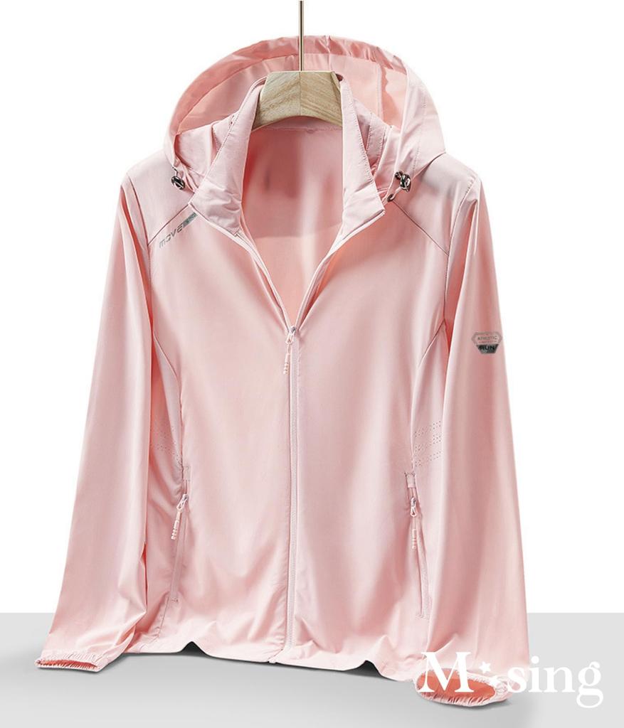 Hooded Golf UV Long Outdoor Perfect for and Available in 4 Blue M-Sing Women's Windbreaker, Wear, Hoodie, Protection, Cool-to-the-Touch, Sleeve,