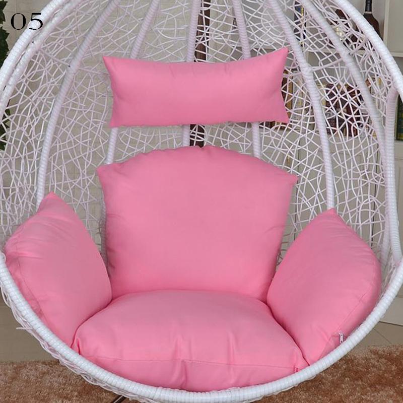 Hanging Swing Egg Chair Cushion Cover Patio Large Round Papasan Chair Pad Cover Empty (No Filling) Garden Lounger Cushion Cover