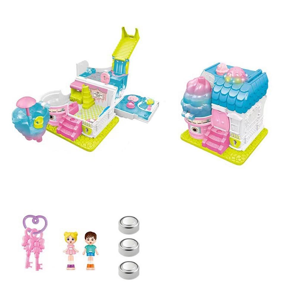 Creative Doll Houses with Furniture Expandable Miniature Villa Model Toy  for Girls