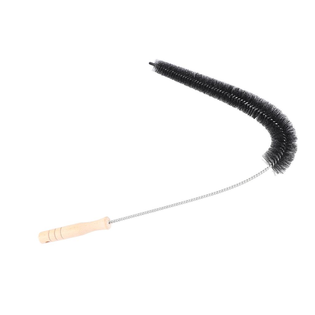 , flexible dryer vent brush, robust , easy to grip wooden handle, for cleaning tumble dryers, under furniture and appliances