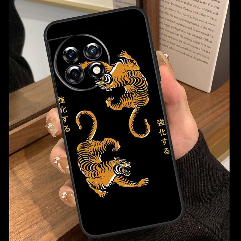 Japanese Ukiyo-e Art Panther Tiger Case For OnePlus 15 13 12 11 10 15R 13R 12R 10T 13T OnePlus Nord 5 CE 4 3 Lite N20 N30 Cover