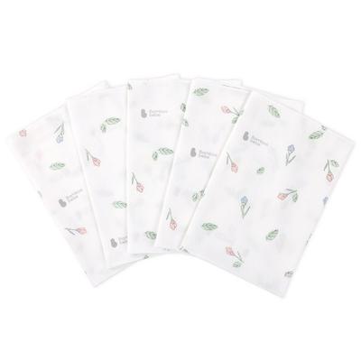 Bambou Bebe doux bambou Signature bébé fleur bourgeon mouchoir en relief 5p, produits coréens pour bébé