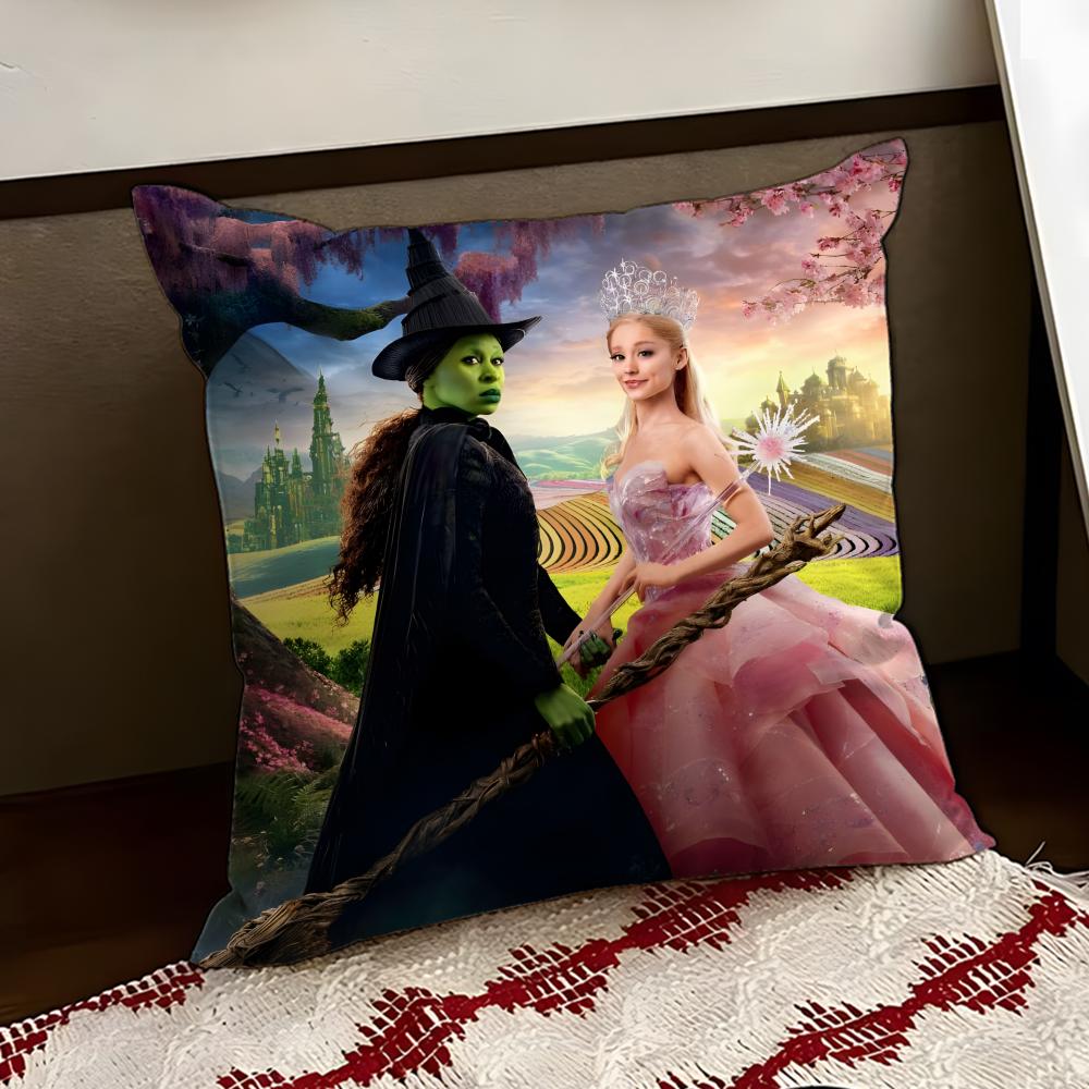 Movie WWicked Cushion Cover Reversible Soft Durable Pillow Cover Home  Car MultiScene Use for Daily Comfort