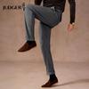 Judger Herren Business Casual Gerade geschnittene Hose mit Kordelzug