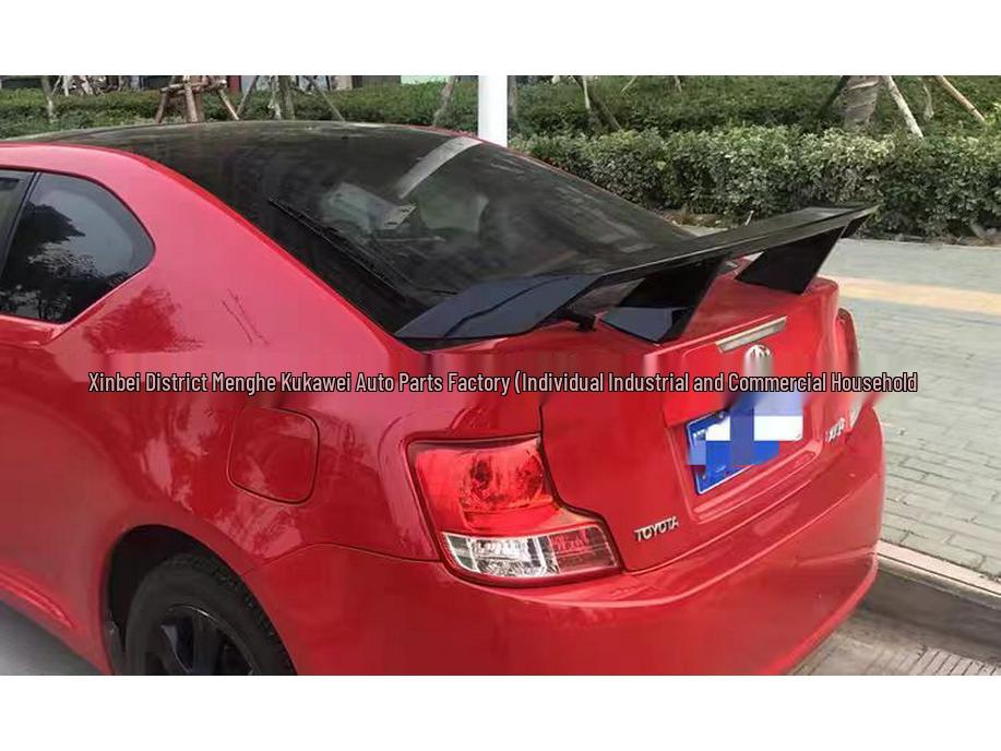 Universal GT Rear Spoiler for Three-Box Cars, Black ABS Material