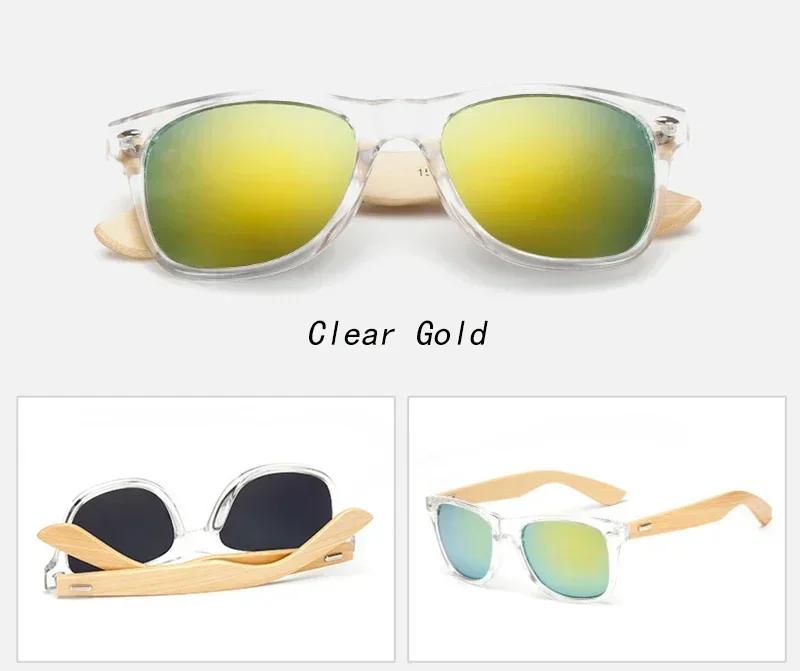 Fashion Brand Luxury Designer Bamboo Sunglasses Men Women Wood Vintage Mirror Shades Glasses Travel Party Outdoor Sunglasses