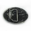 Oval Tribal Bull Skull Belt Buckle - Warrior Design, 3.8cm Personalized Smooth Buckle