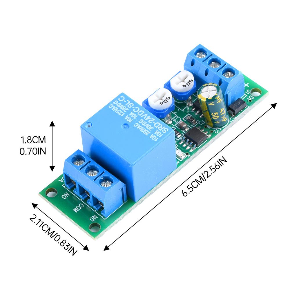 DC5V 12V 24V Delay On/Off Trigger Double Delay With Power Reverse Connection Protection Function Adjustable Relay Module Relays 5