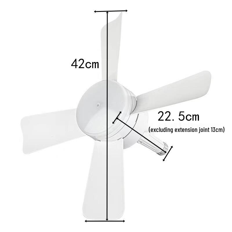 

Dimmable Remote Control Ceiling Fan Light with Detachable 4 Blades