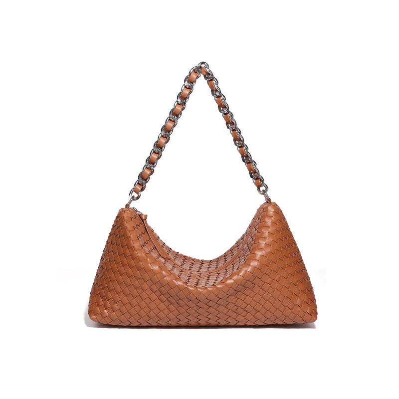 Fashionable and Simple Single-shoulder Crossbody Bag, Versatile Hand-carry Underarm Bag, Large-capacity Hand-woven Bag for Commuting