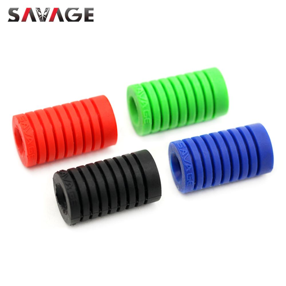 Universal Gear Shift Lever Foot Pad Pedal Toe Peg Cover For YAMAHA For HONDA For KAWASAKI Motorcycle Accessories Silica