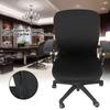Elastic Stretchable Fabric Chair Seat Cover Protector for Office Computer Chairs (Black)