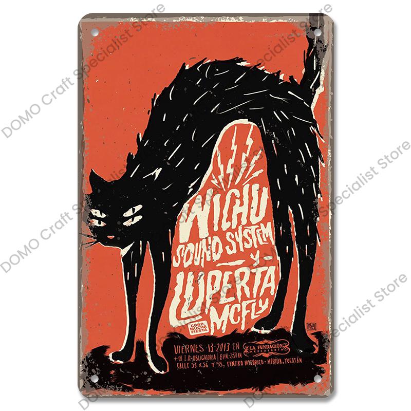 Halloween Night Party Poster Vintage Metal Signs Pumpkin Trick or Treat Metal Tin Plate Wall Art Decor For Bar Pub Club Home