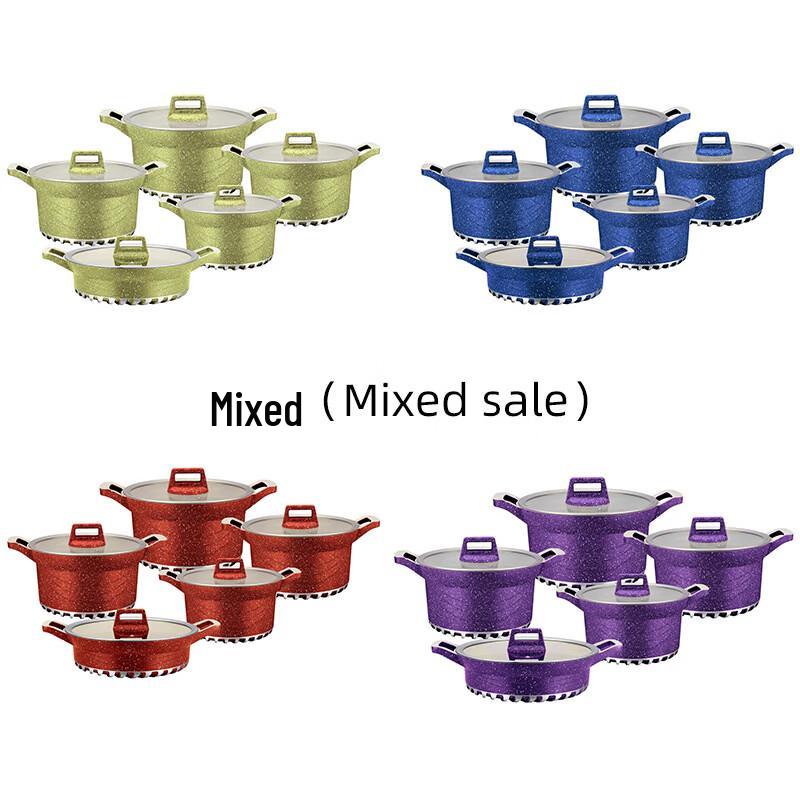 

ZISIZ 6-Piece Aluminum Non-stick Pot Set