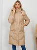 2025 Women's Winter Cotton Coat Thickened Long Sleeve Warm Hooded Outerwear Jacket