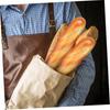 YARDWE Artificial French Longbread Lifelike Fake Food Kitchen Decor Photography Props PU Fake Bread Model 2-Piece Pan - -