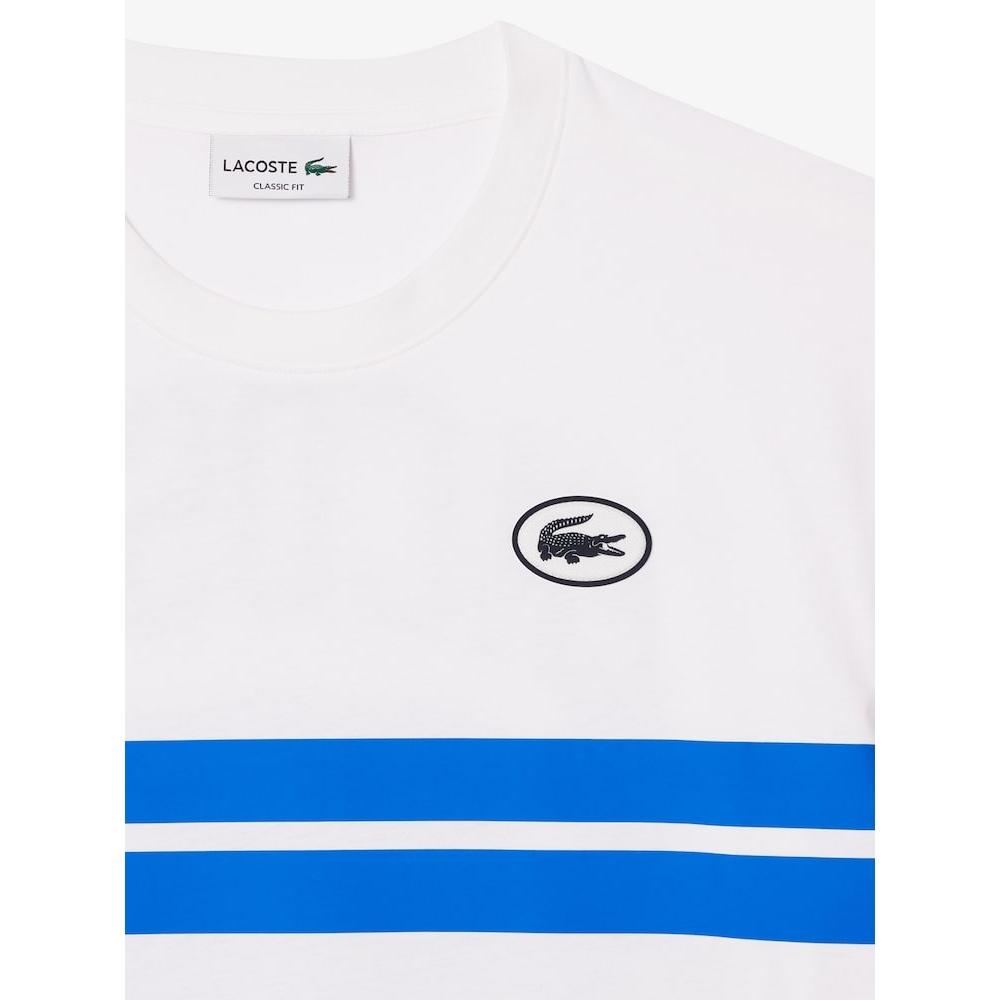 LacoSTe Men S Color Tipping PrinT   Back Big Graphic MaTch T ShirT Th8590 54g 001 q2nTh8590 54g001