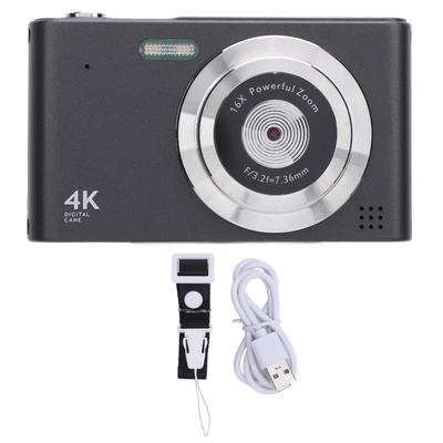 Digitální fotoaparát 16x zoom 4K 48MP 2,4palcový IPS displej Anti-shake Záznam videa Kompaktní digitální