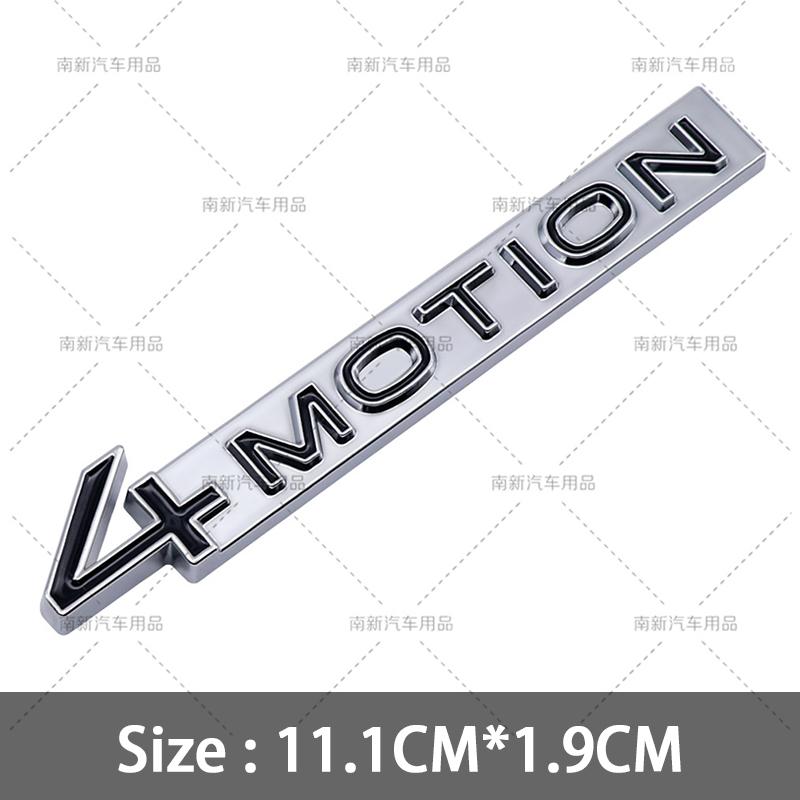 3D Metal 4 Motion Badge Rear Trunk 4Motion Emblem Car Body Stickers For GOLF R GTI 6 7 8 MK5 MK6 MK7 MK8 Car Styling Accessories