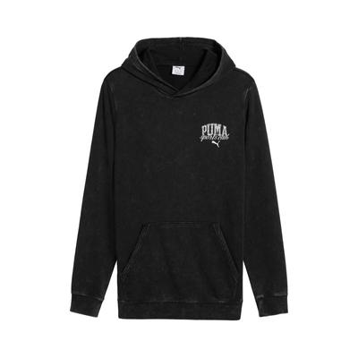 Felpa con Cappuccio Lavata Classica Uomo Felpe Nero 687517-01