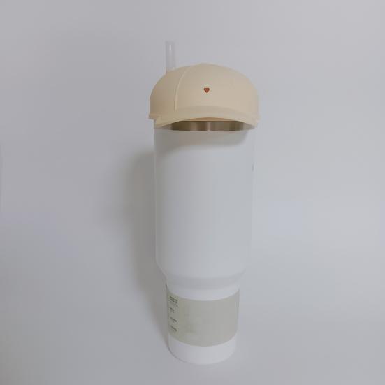 Baseballhette Kopplokk Silikon Baseballhette Beskyttelsesdeksel 3D Design Vanntett støvtett koppdeksel for hjemmekontor Restaurantoppbevaring