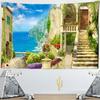 Arazzo Gigante 274x203 Cm Stile Prigione Retrò – Stampa 3D Per Parete, Tenda O Copriletto