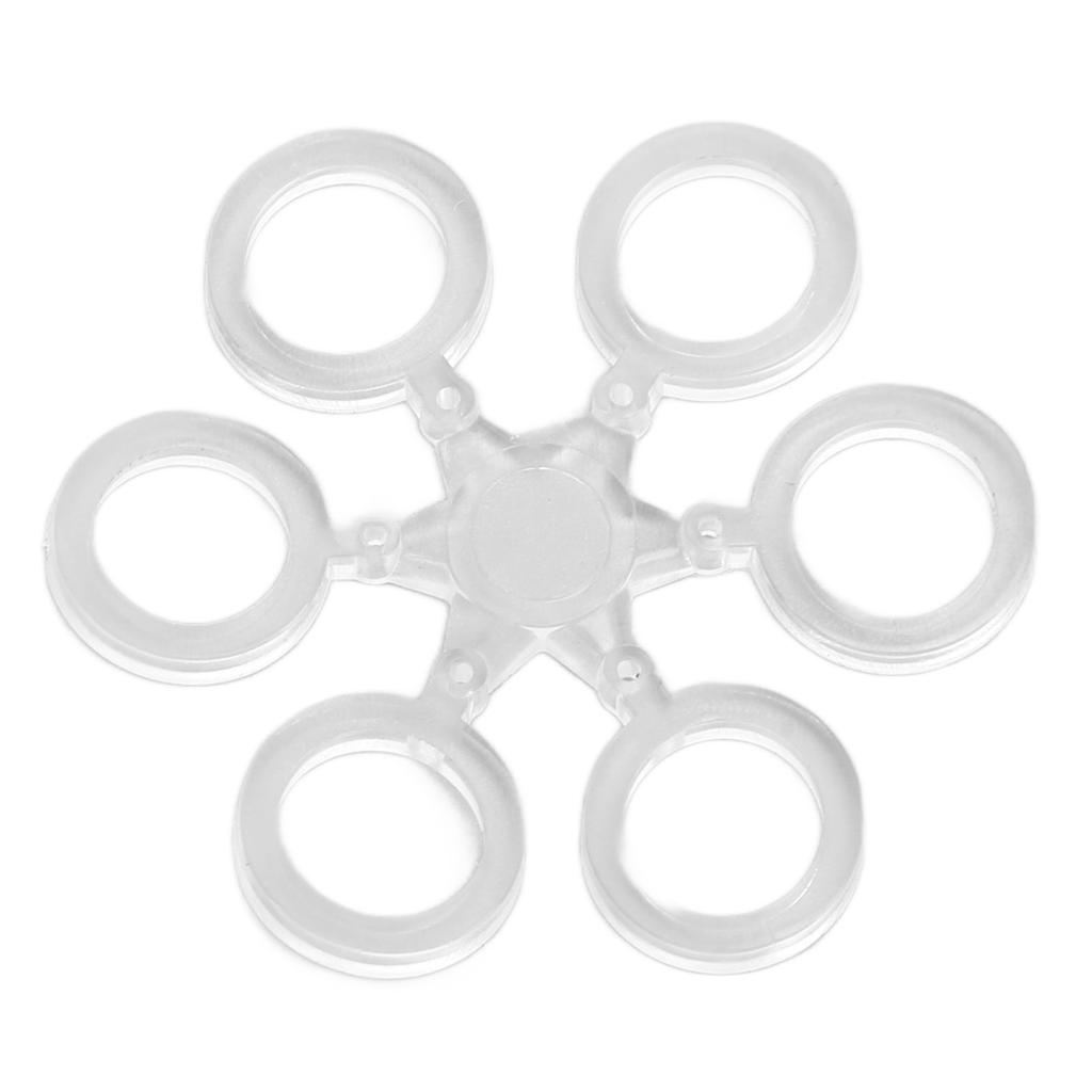 50pcs Round Bait Ring Clear Durable Snowflake European Fishing Pellet Bait Bands For Carp Fishing