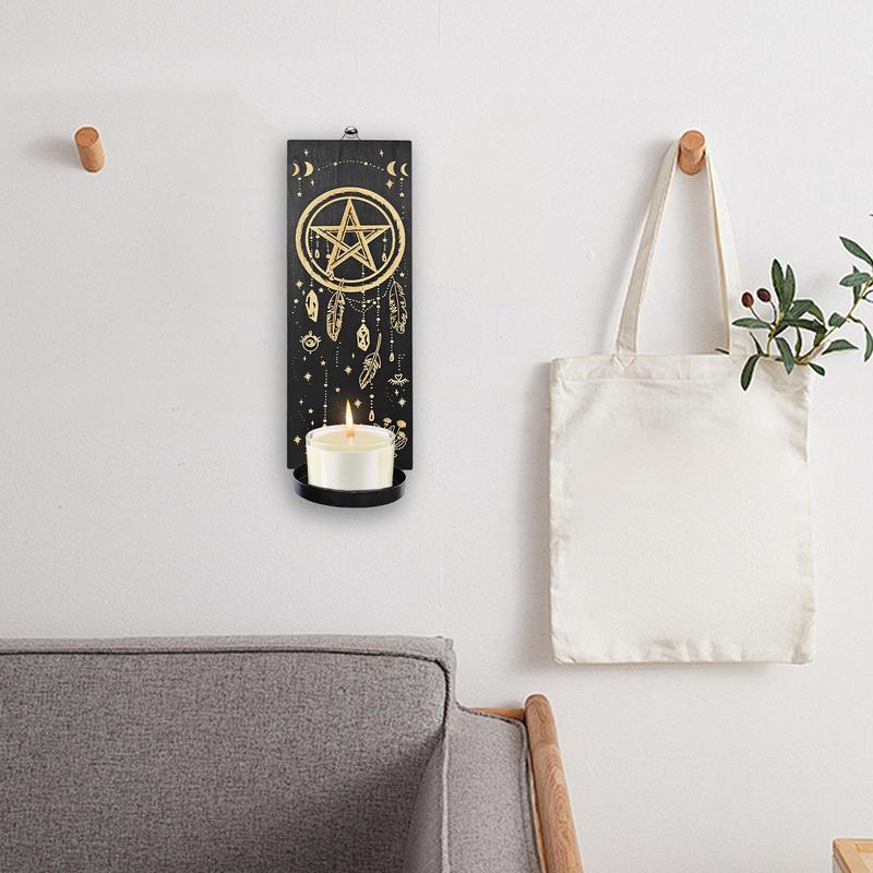 Wandkerzenhalter Hölzerner Wandmontierter Kerzenhalter Wandhänge-Kerzenhalter Heimdekoration Für Hochzeit Weihnachten Hochzeit