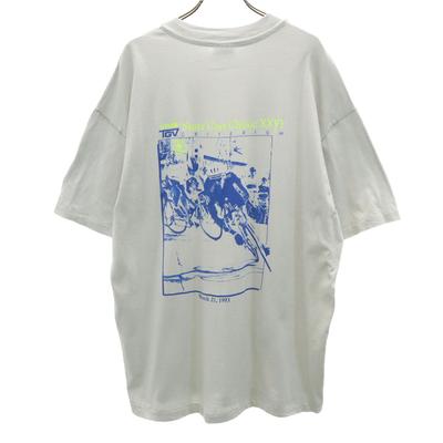 90s Made In USA Old Back Print Short Sleeve T-shirt Men's Used