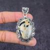 Black Seraphinite Gemstone Handmade 925 Sterling Silver Gift Pendant 2.48" y9s88