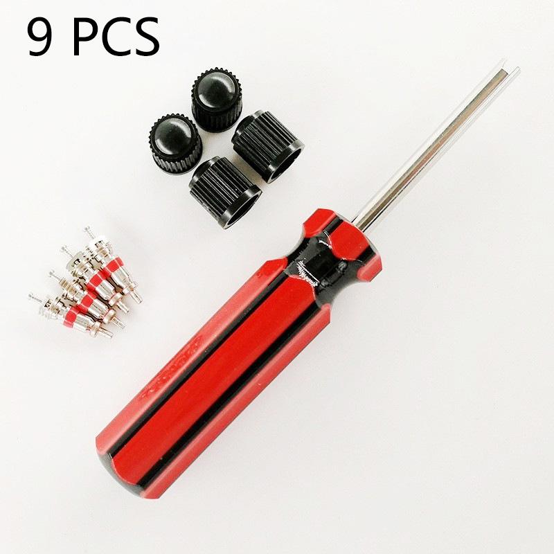 1 Set Bil Däckventil Kärna Borttagningsverktyg Insats Borttagningsverktyg För Bil Cykel Motorcykel Hjul Ventil Kärna Nyckel Skruvmejsel