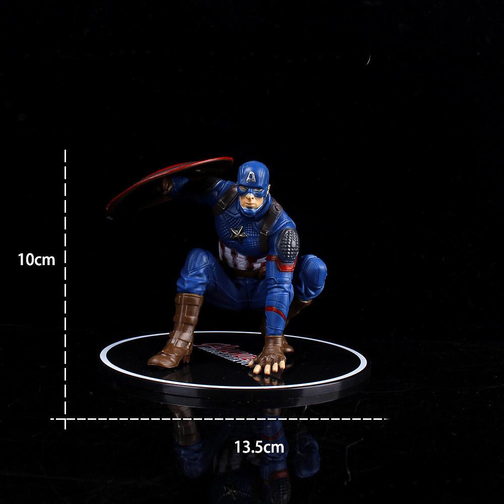 High-quality Avengers Spider Hulk Captain America Iron Man Character Model Decoration For Fans Captain America