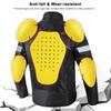 Motorradjacke Futter Protektoren Polster Schultern Ellbogen Rücken Rüstung Ausrüstung für Motocross Rennen Skifahren Eislaufen Fahrrad Radfahren