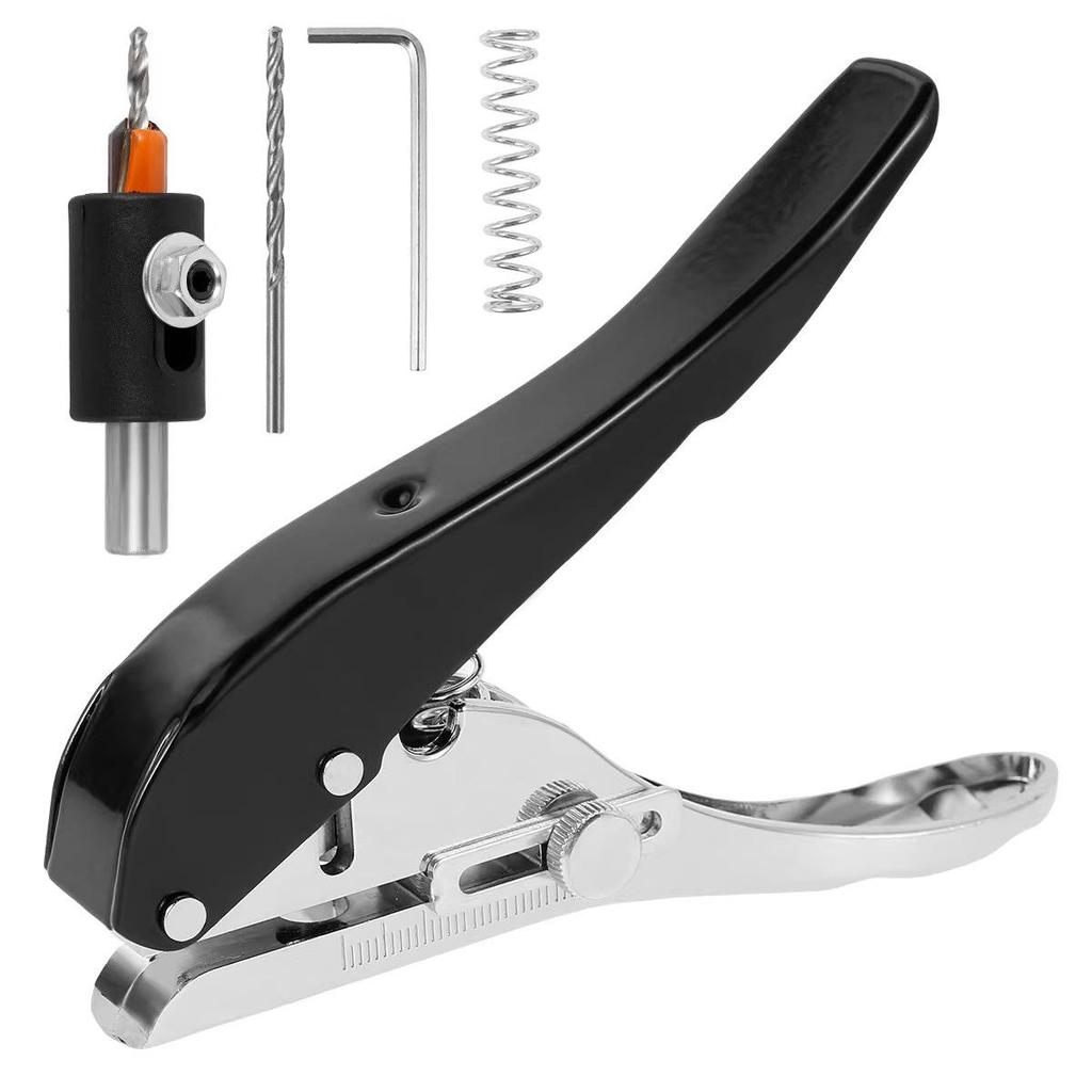 Woodworking Edge Banding Hole Punchers & Angle Pliers with Countersink Drill Bits & Manual Hole Punch Machines