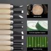 12 Stück Holzschnitzmeißel Set für grundlegendes Schneiden & detaillierte Holzarbeiten DIY Handwerkzeuge Hohlmeißel Messerset