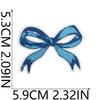 Blue Theme Embroidery Cloth Sticker, Surf Girl Patch Sticker, Wave Hermit Crab Computer Embroidery Label, Shell Chapter Sticker