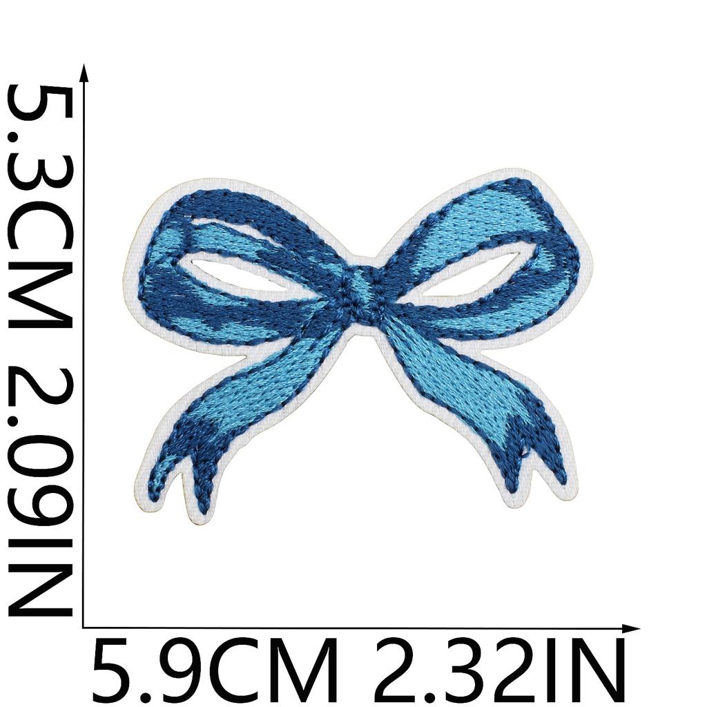 Blue Theme Embroidery Cloth Sticker, Surf Girl Patch Sticker, Wave Hermit Crab Computer Embroidery Label, Shell Chapter Sticker