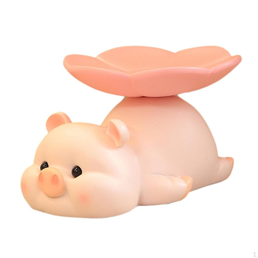 Elegant Pig Sculpture Jewelry Holder - Stylish Accessory Organizer