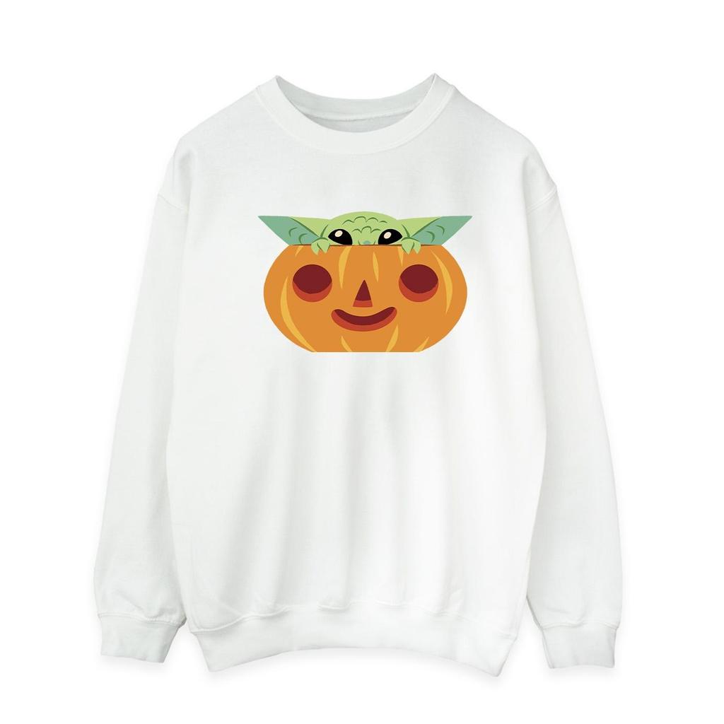 Star Wars Mens Grogu Pumpkin Sweatshirt