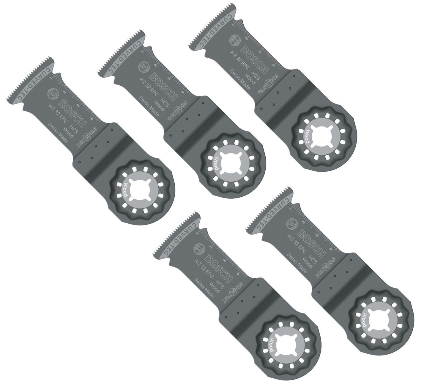 

BOSCH 32mm Starlock Blades for and of AIZ32EPCN/5 Cut-Off Multi-Tools (Set 5)