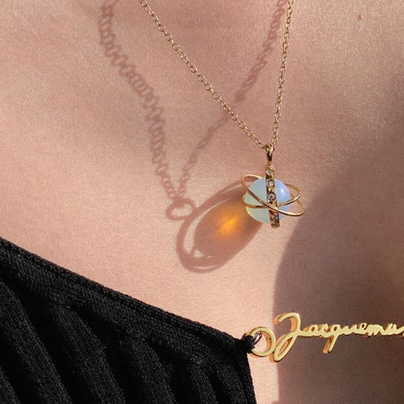 

BIRTHDAYBLUE Кольє Сатурн Blue Sand Stone