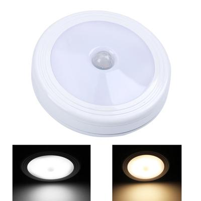 İnsan Vücudu İndüksiyon Gece Lambası Pil Tipi Yatak Odası Yuvarlak Kablosuz Kendinden Yapışkanlı Ev Dolapları Merdiven Koridor Ücretsiz Kurulum Işıkları