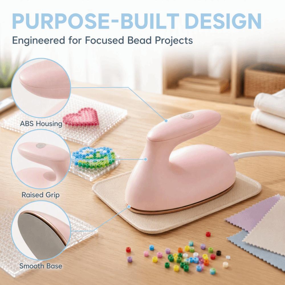 Lightweight Mini Electric Iron Corded Electric Multi-Purpose Iron Compact Iron Perler beads