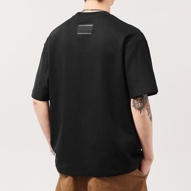 New Summer Simple Round Neck Short-sleeved T-shirt for Men